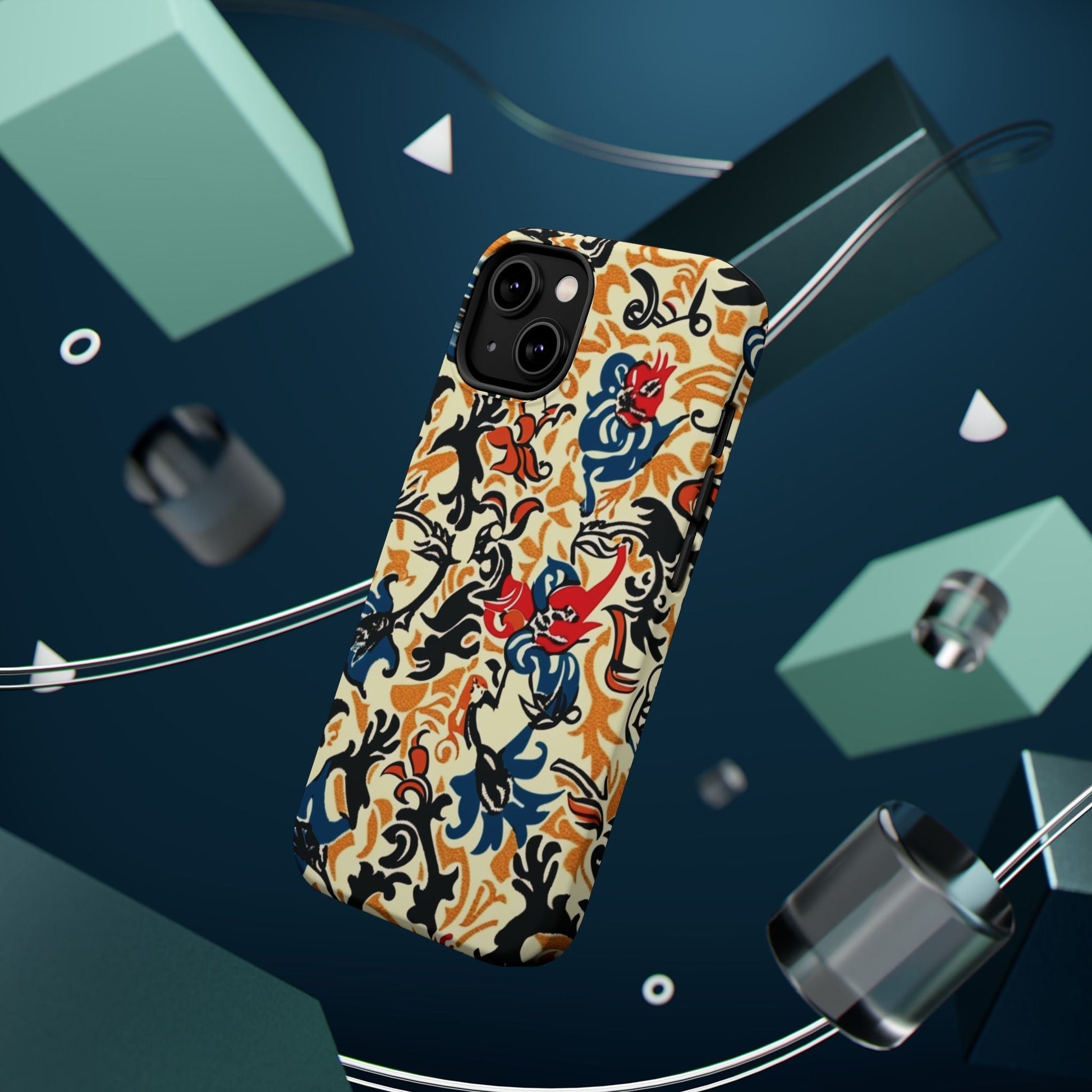 Floral Tattoo - Style Magnetic Phone Case — Impact - Resistant - DIGITAL X