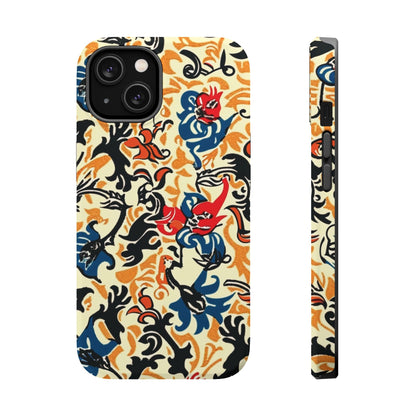 Floral Tattoo - Style Magnetic Phone Case — Impact - Resistant - DIGITAL X