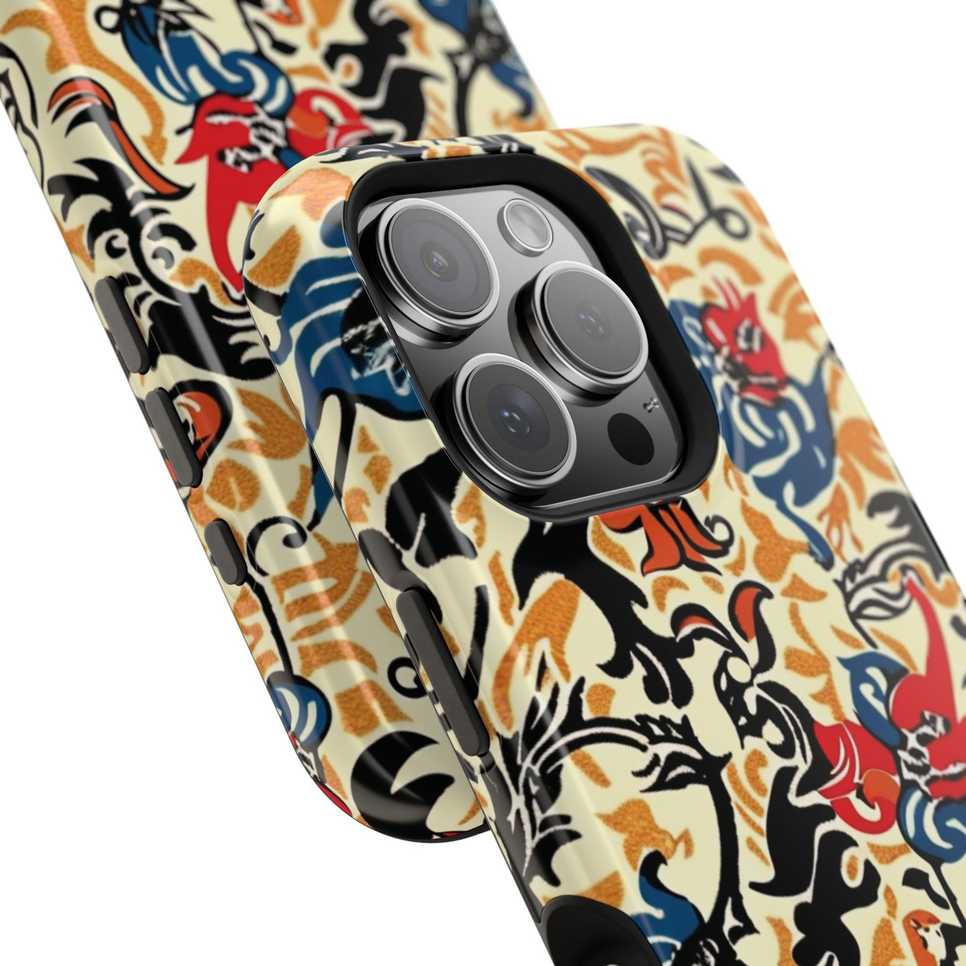 Floral Tattoo - Style Magnetic Phone Case — Impact - Resistant - DIGITAL X
