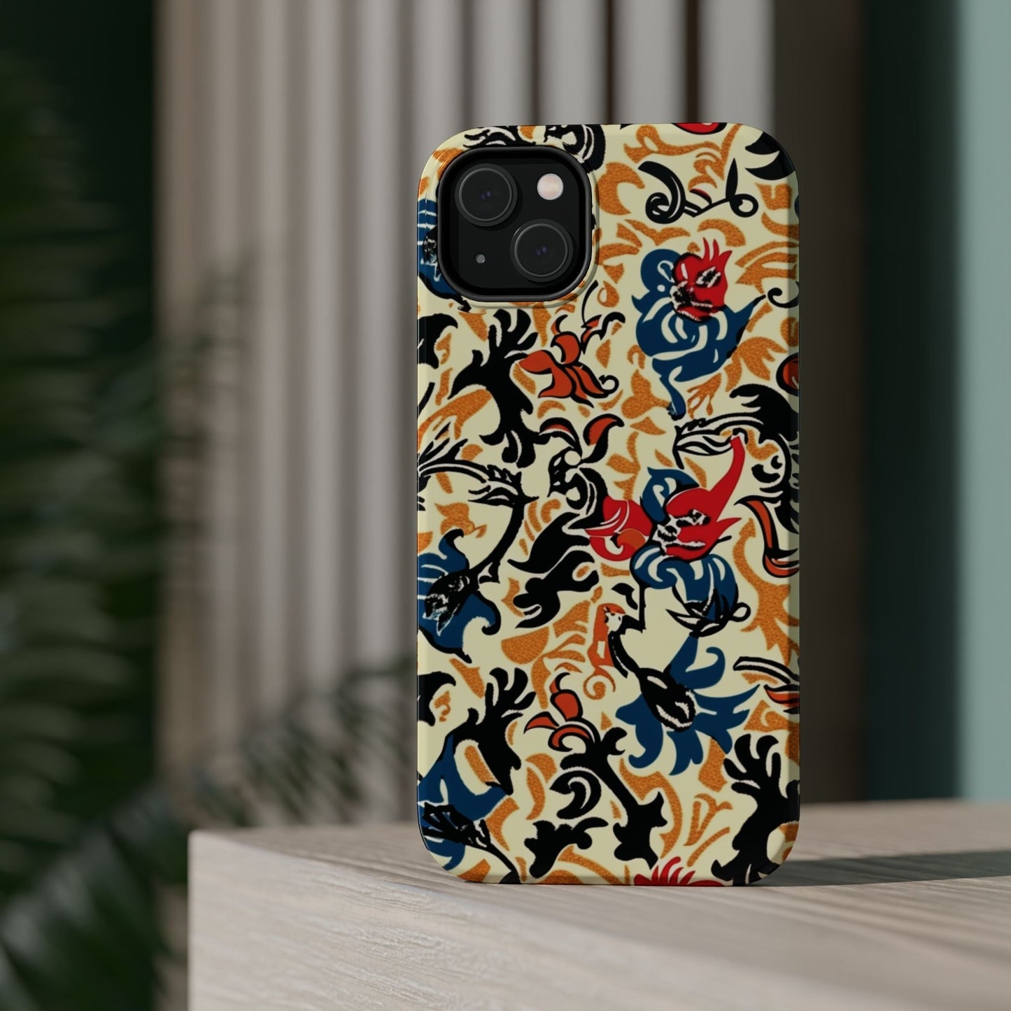 Floral Tattoo - Style Magnetic Phone Case — Impact - Resistant - DIGITAL X