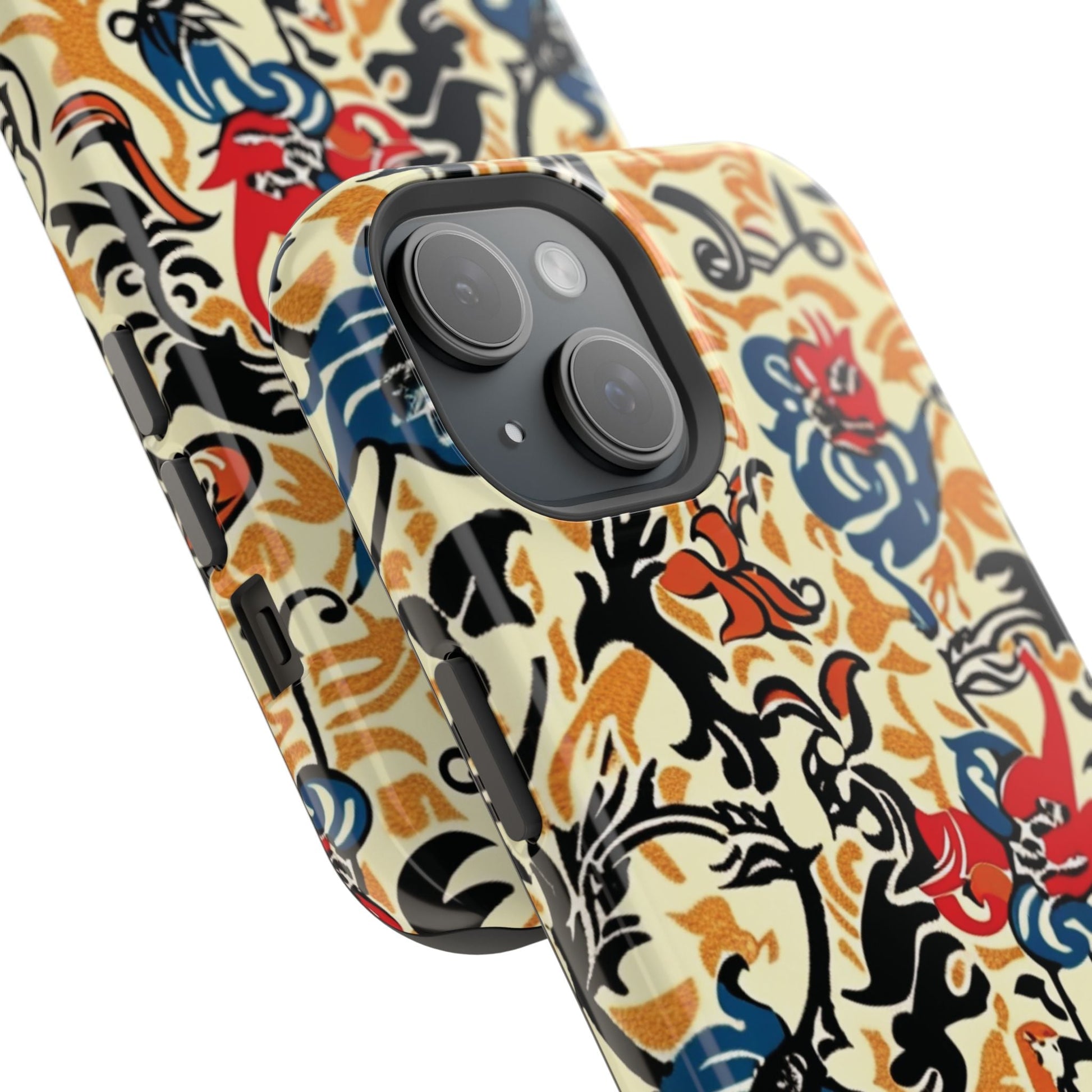 Floral Tattoo - Style Magnetic Phone Case — Impact - Resistant - DIGITAL X
