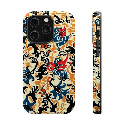 Floral Tattoo - Style Magnetic Phone Case — Impact - Resistant - DIGITAL X