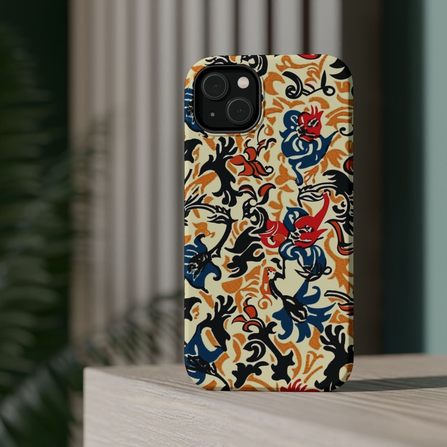 Floral Tattoo - Style Magnetic Phone Case — Impact - Resistant - DIGITAL X