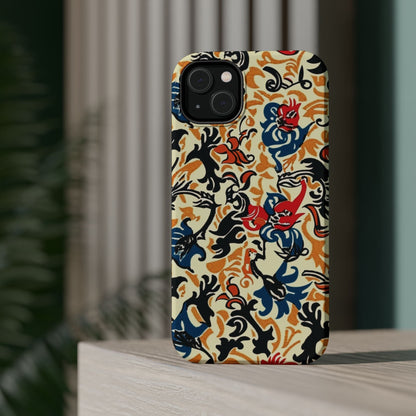 Floral Tattoo - Style Magnetic Phone Case — Impact - Resistant - DIGITAL X