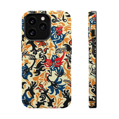 Floral Tattoo - Style Magnetic Phone Case — Impact - Resistant - DIGITAL X