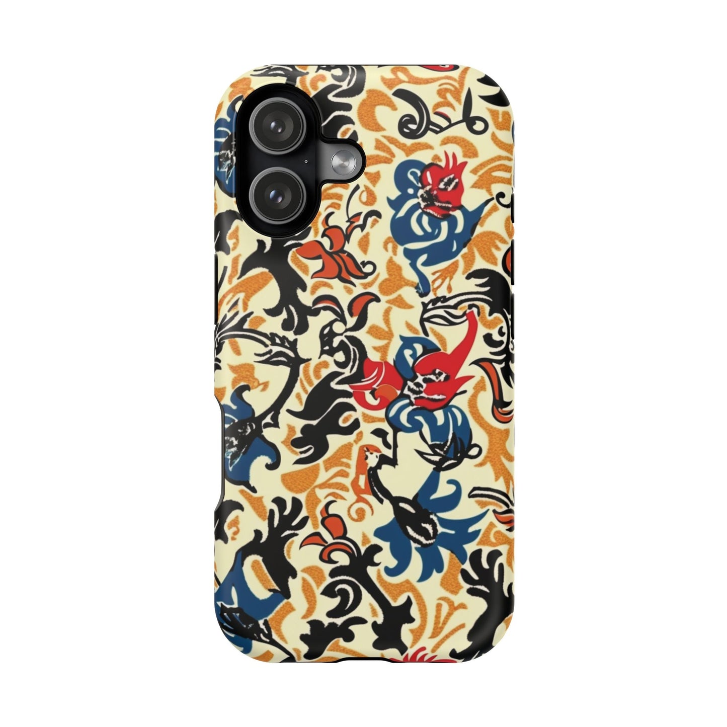 Floral Tattoo - Style Magnetic Phone Case — Impact - Resistant - DIGITAL X