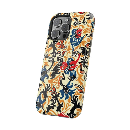 Floral Tattoo - Style Magnetic Phone Case — Impact - Resistant - DIGITAL X