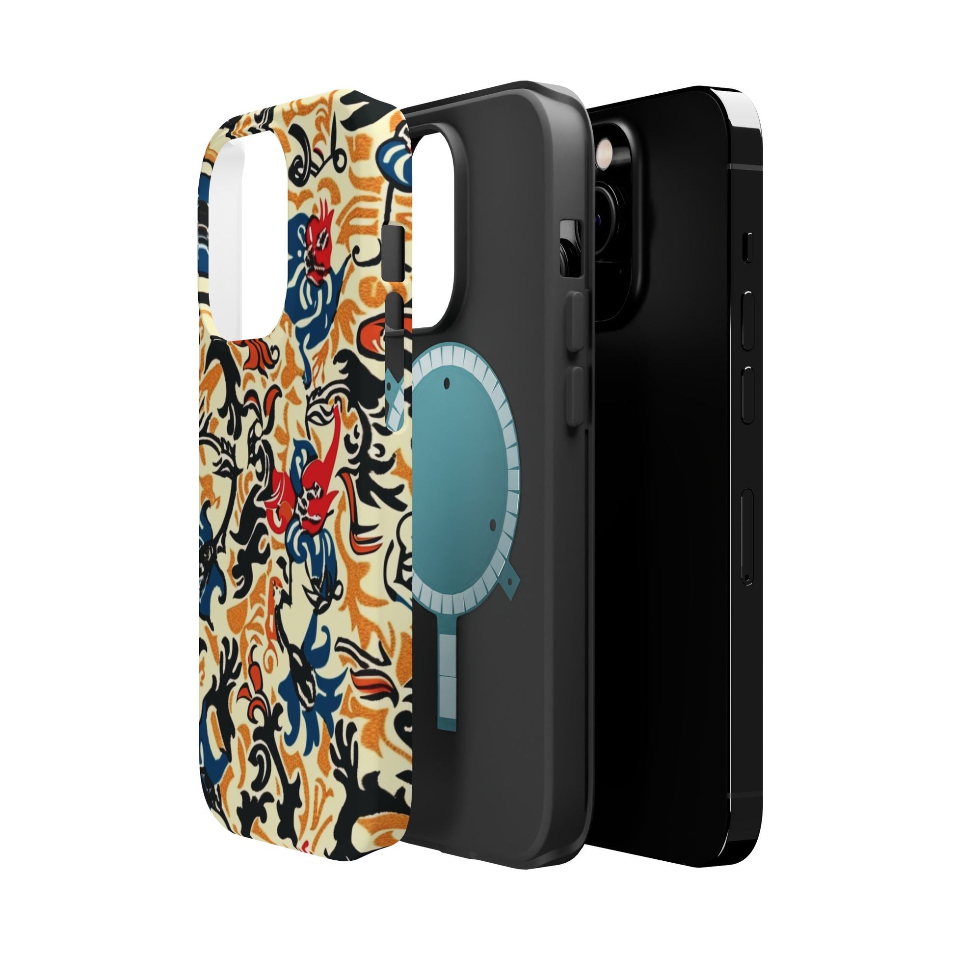 Floral Tattoo - Style Magnetic Phone Case — Impact - Resistant - DIGITAL X