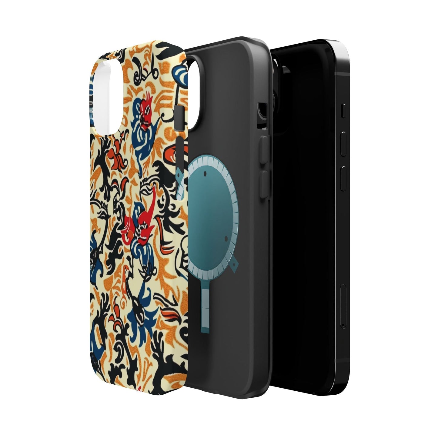 Floral Tattoo - Style Magnetic Phone Case — Impact - Resistant - DIGITAL X
