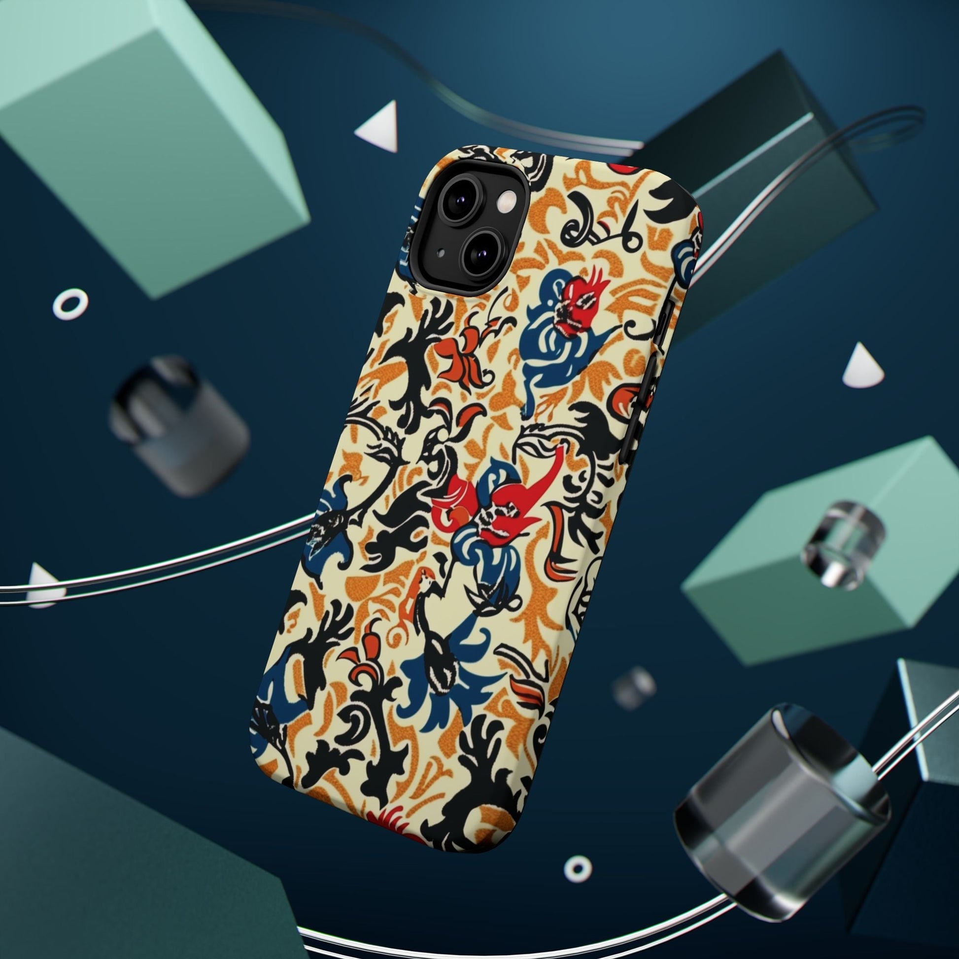 Floral Tattoo - Style Magnetic Phone Case — Impact - Resistant - DIGITAL X