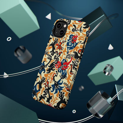 Floral Tattoo - Style Magnetic Phone Case — Impact - Resistant - DIGITAL X