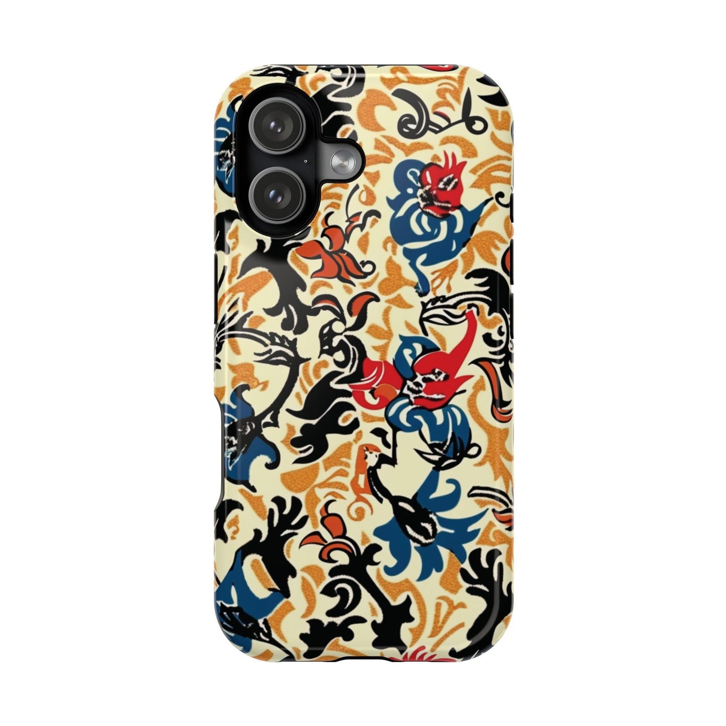 Floral Tattoo - Style Magnetic Phone Case — Impact - Resistant - DIGITAL X