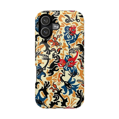 Floral Tattoo - Style Magnetic Phone Case — Impact - Resistant - DIGITAL X
