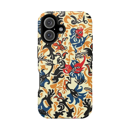 Floral Tattoo - Style Magnetic Phone Case — Impact - Resistant - DIGITAL X