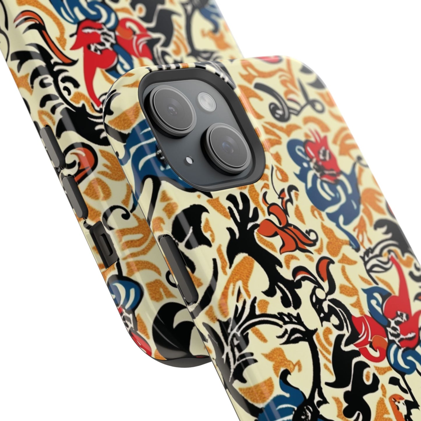 Floral Tattoo - Style Magnetic Phone Case — Impact - Resistant - DIGITAL X