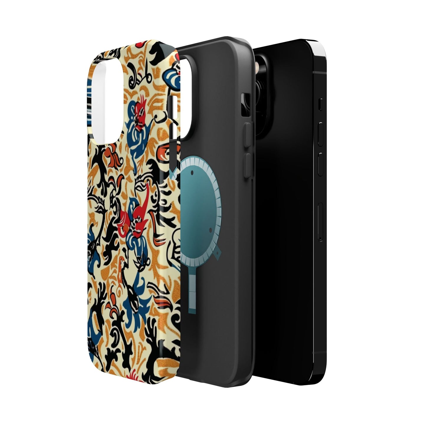 Floral Tattoo - Style Magnetic Phone Case — Impact - Resistant - DIGITAL X