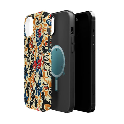 Floral Tattoo - Style Magnetic Phone Case — Impact - Resistant - DIGITAL X