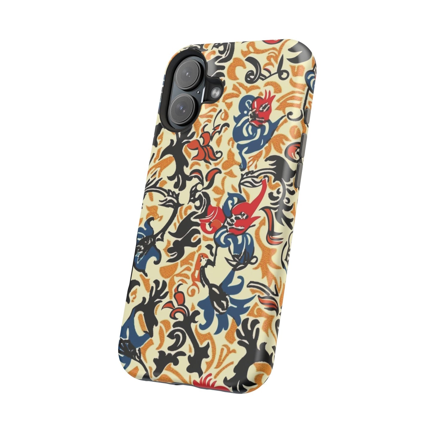 Floral Tattoo - Style Magnetic Phone Case — Impact - Resistant - DIGITAL X
