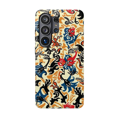 Floral Tattoo - Style Magnetic Phone Case — Impact - Resistant - DIGITAL X