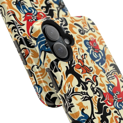 Floral Tattoo - Style Magnetic Phone Case — Impact - Resistant - DIGITAL X