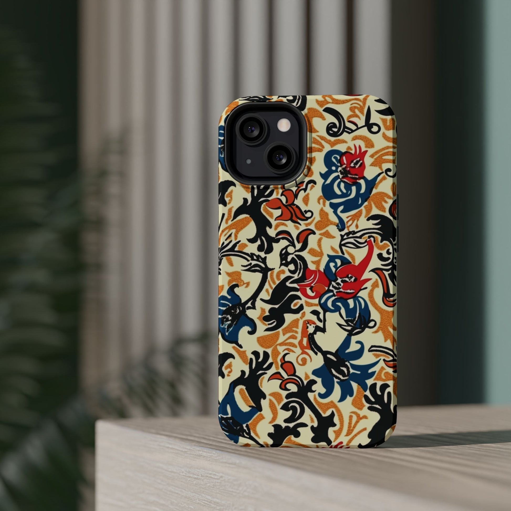 Floral Tattoo - Style Magnetic Phone Case — Impact - Resistant - DIGITAL X