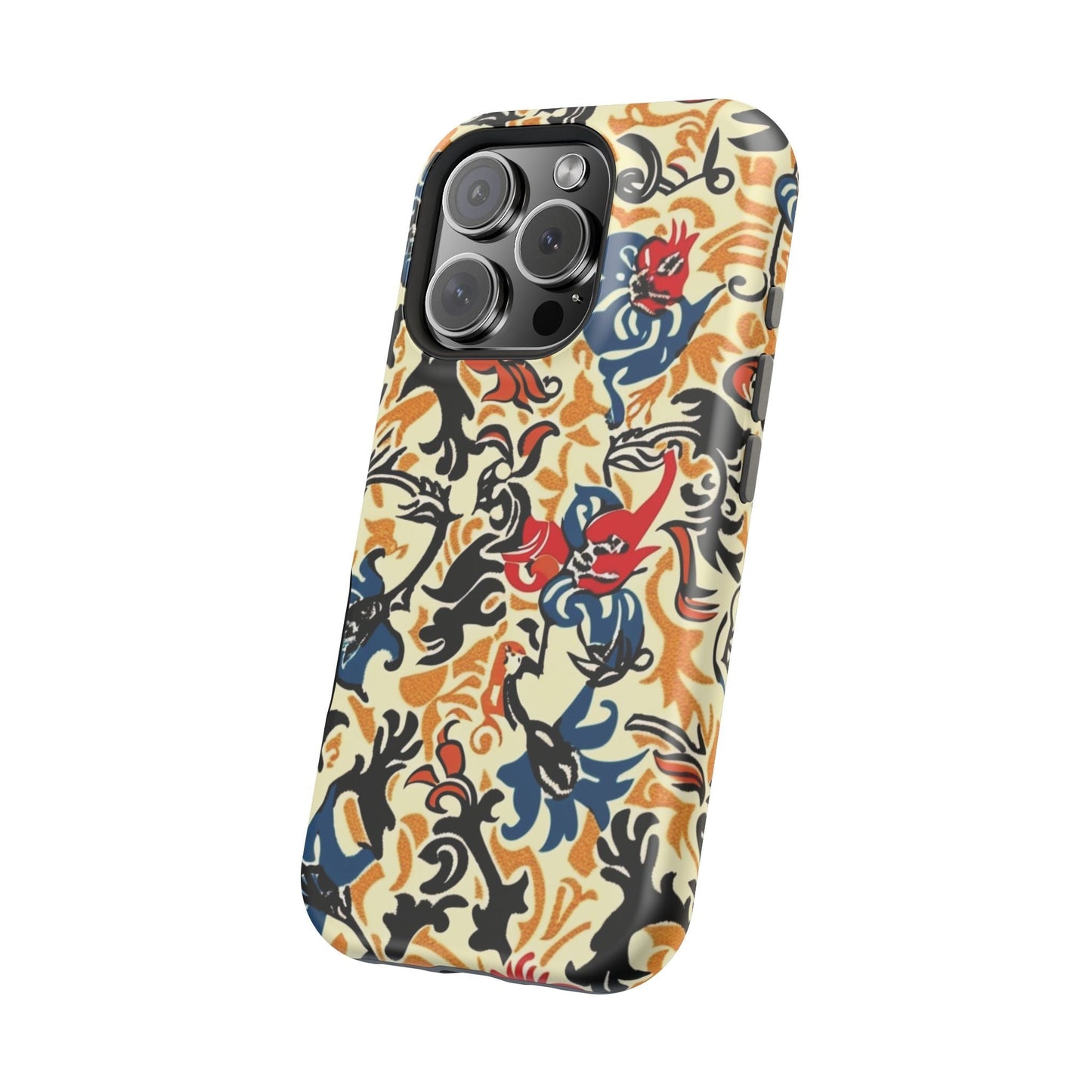 Floral Tattoo - Style Magnetic Phone Case — Impact - Resistant - DIGITAL X