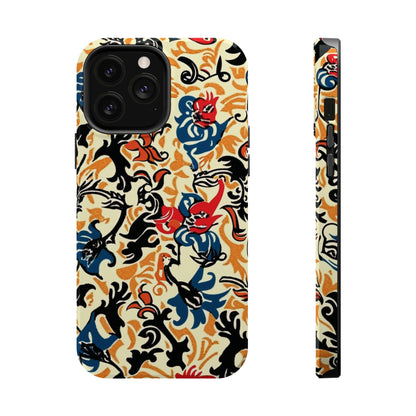 Floral Tattoo - Style Magnetic Phone Case — Impact - Resistant - DIGITAL X