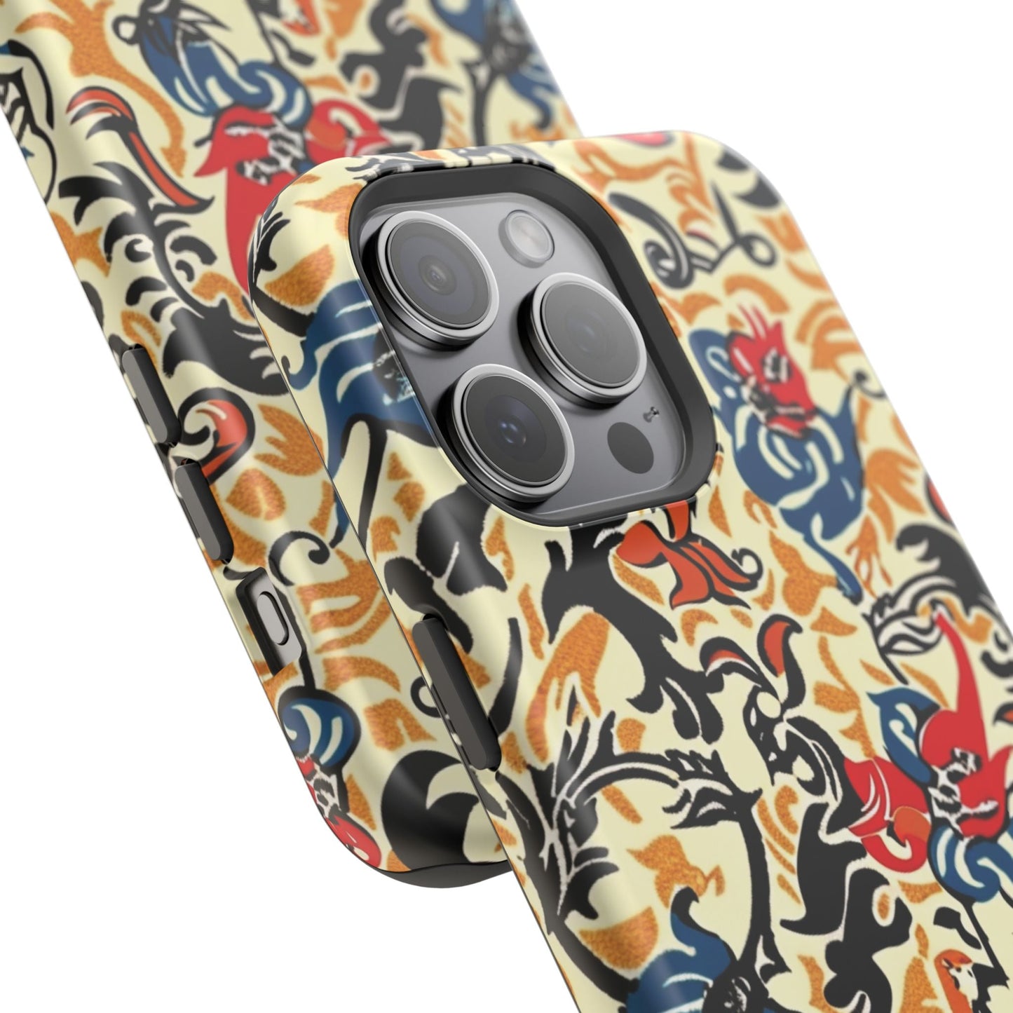 Floral Tattoo - Style Magnetic Phone Case — Impact - Resistant - DIGITAL X