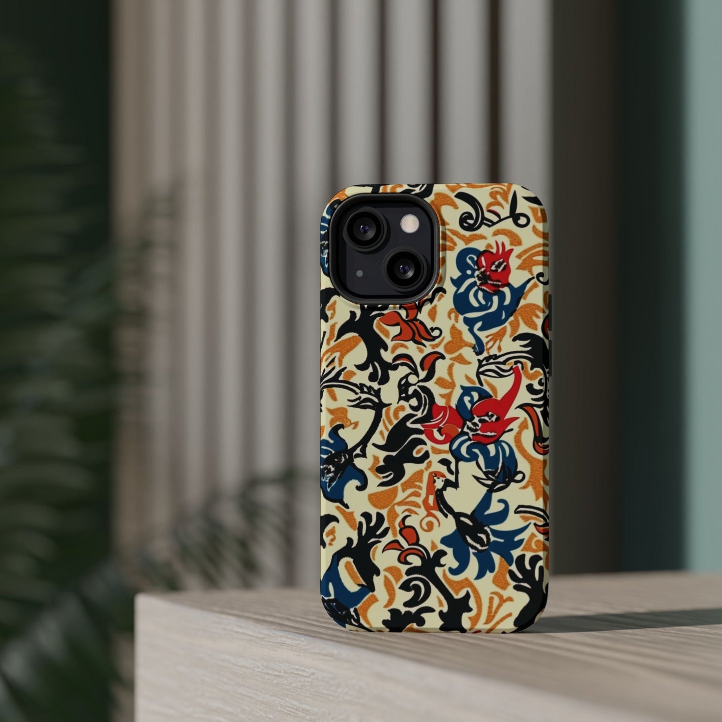 Floral Tattoo - Style Magnetic Phone Case — Impact - Resistant - DIGITAL X