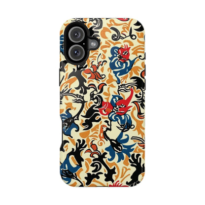 Floral Tattoo - Style Magnetic Phone Case — Impact - Resistant - DIGITAL X