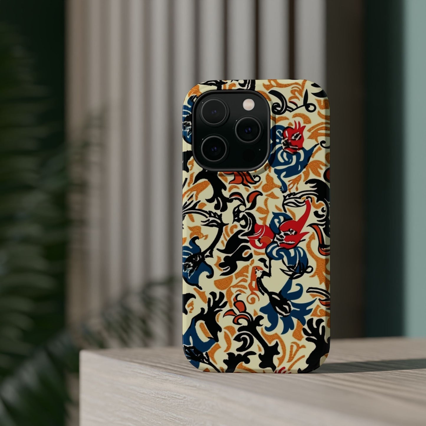 Floral Tattoo - Style Magnetic Phone Case — Impact - Resistant - DIGITAL X