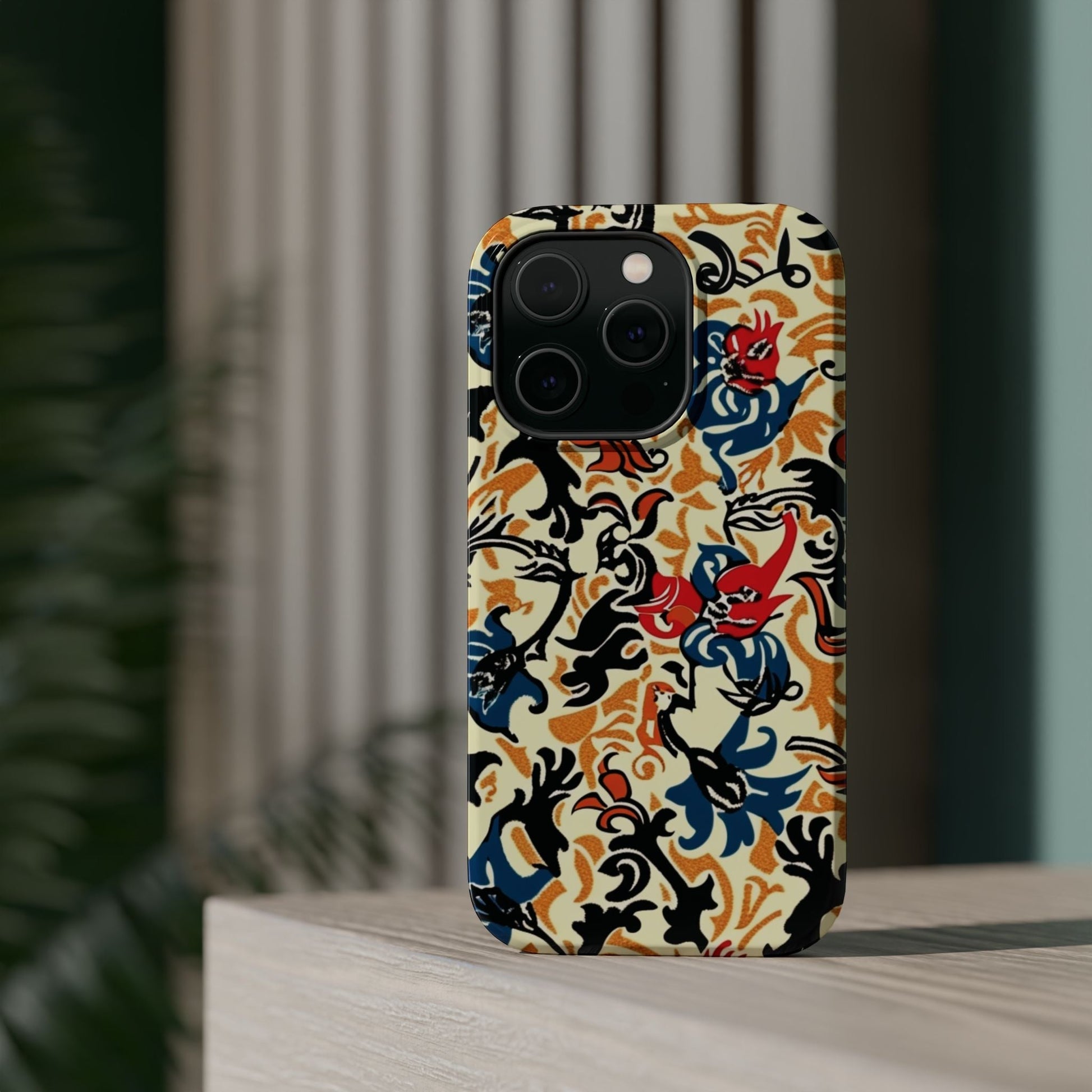 Floral Tattoo - Style Magnetic Phone Case — Impact - Resistant - DIGITAL X