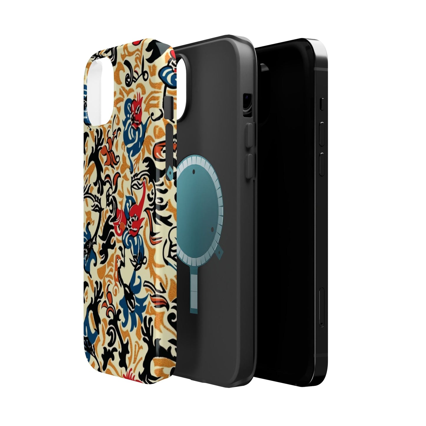 Floral Tattoo - Style Magnetic Phone Case — Impact - Resistant - DIGITAL X