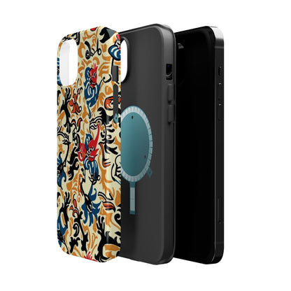 Floral Tattoo - Style Magnetic Phone Case — Impact - Resistant - DIGITAL X