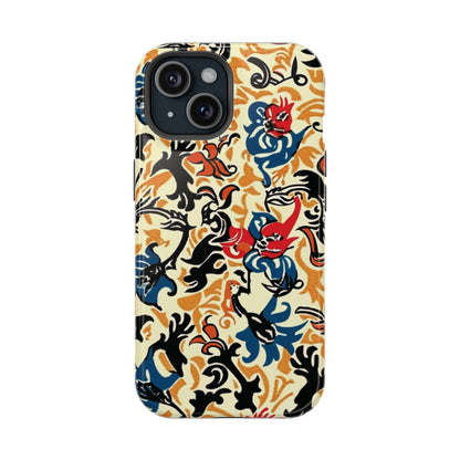 Floral Tattoo - Style Magnetic Phone Case — Impact - Resistant - DIGITAL X
