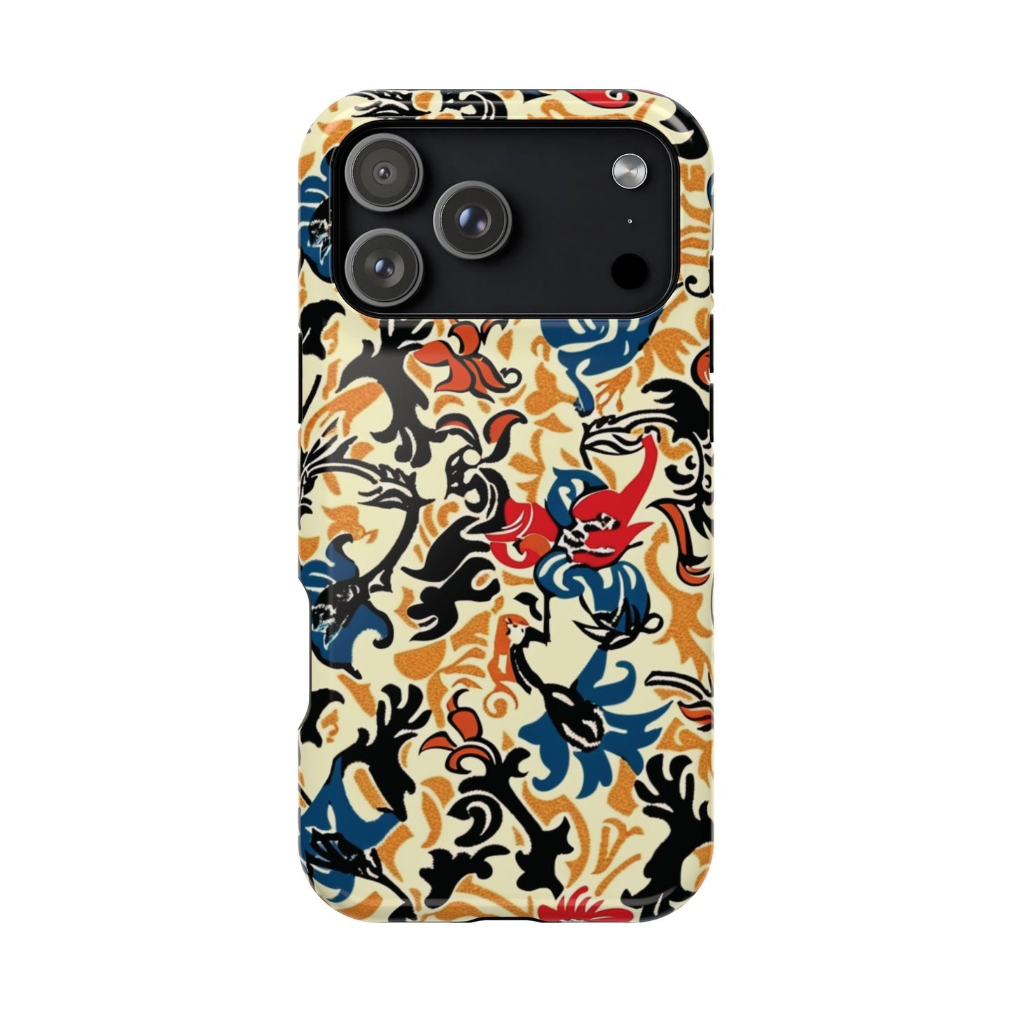 Floral Tattoo - Style Magnetic Phone Case — Impact - Resistant - DIGITAL X