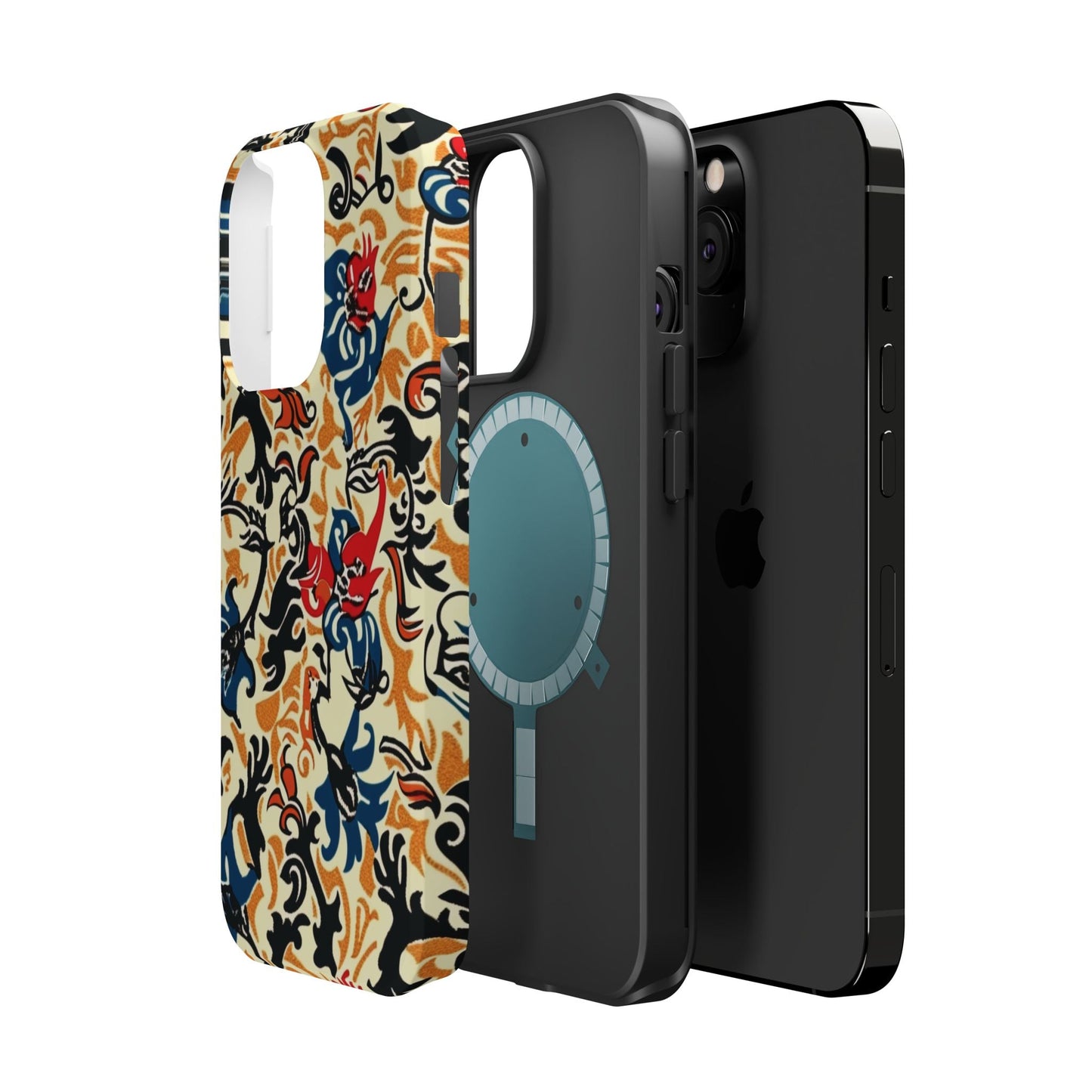 Floral Tattoo - Style Magnetic Phone Case — Impact - Resistant - DIGITAL X