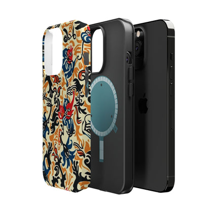 Floral Tattoo - Style Magnetic Phone Case — Impact - Resistant - DIGITAL X