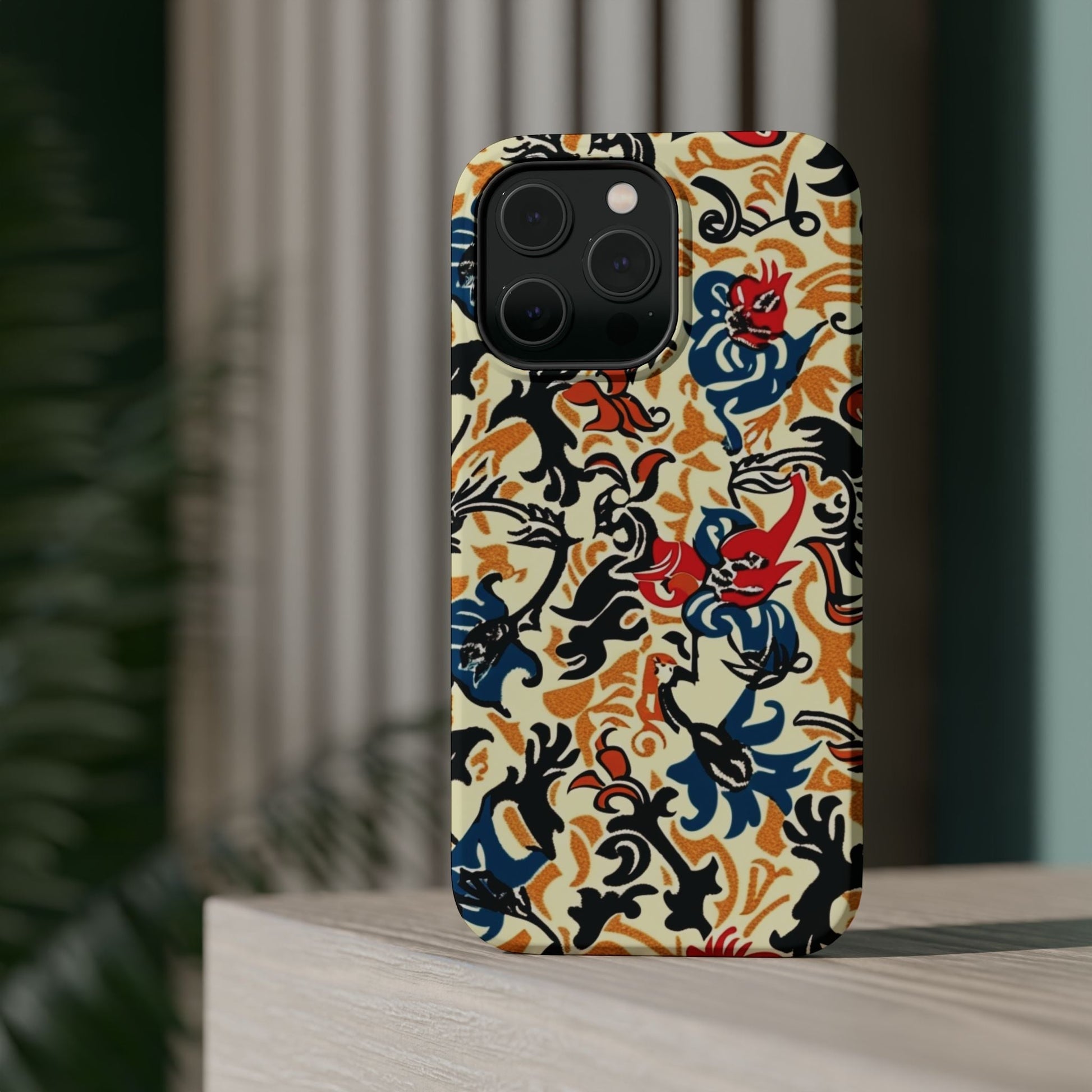 Floral Tattoo - Style Magnetic Phone Case — Impact - Resistant - DIGITAL X