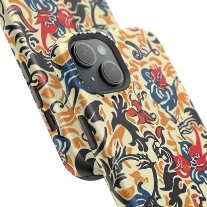 Floral Tattoo - Style Magnetic Phone Case — Impact - Resistant - DIGITAL X