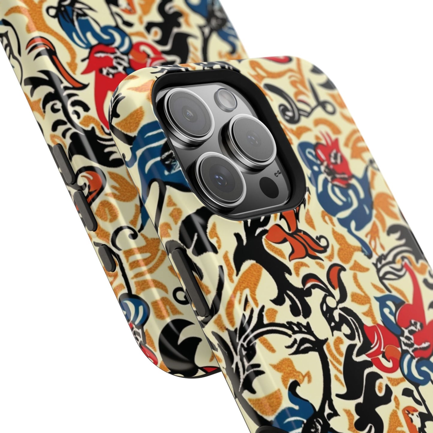 Floral Tattoo - Style Magnetic Phone Case — Impact - Resistant - DIGITAL X