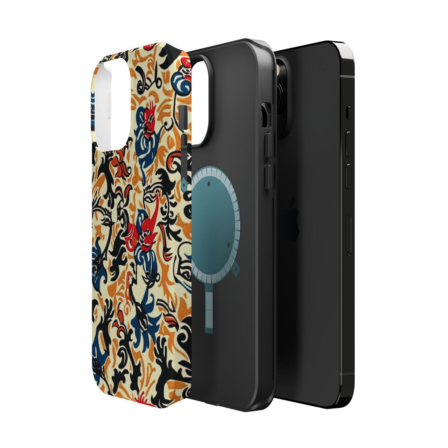 Floral Tattoo - Style Magnetic Phone Case — Impact - Resistant - DIGITAL X