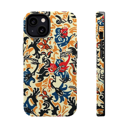 Floral Tattoo - Style Magnetic Phone Case — Impact - Resistant - DIGITAL X
