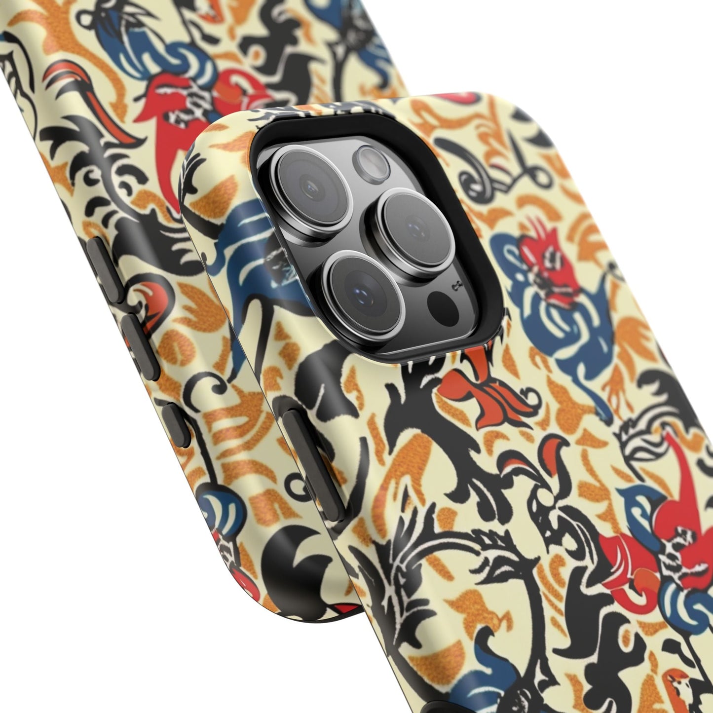 Floral Tattoo - Style Magnetic Phone Case — Impact - Resistant - DIGITAL X
