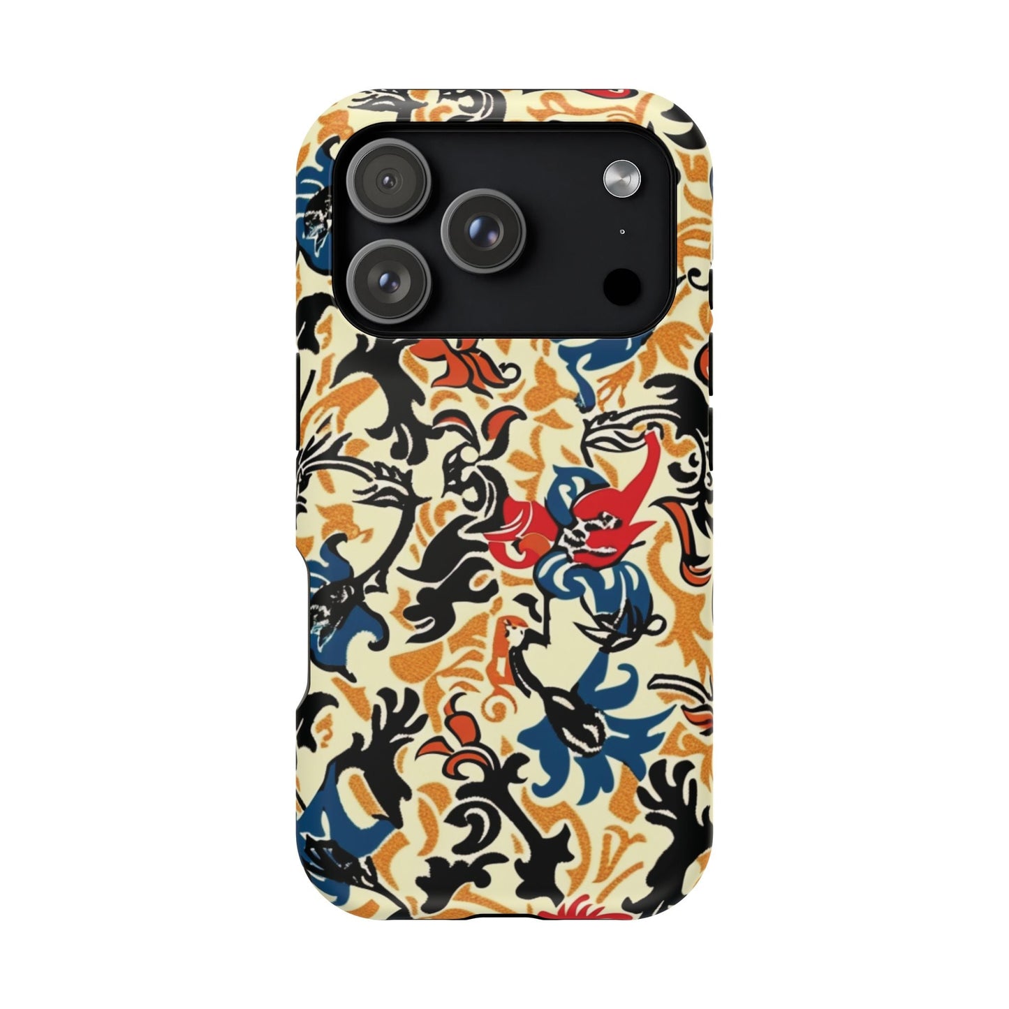 Floral Tattoo - Style Magnetic Phone Case — Impact - Resistant - DIGITAL X