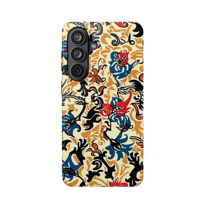 Floral Tattoo - Style Magnetic Phone Case — Impact - Resistant - DIGITAL X