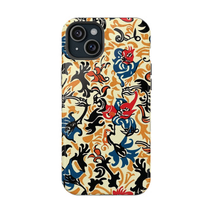 Floral Tattoo - Style Magnetic Phone Case — Impact - Resistant - DIGITAL X