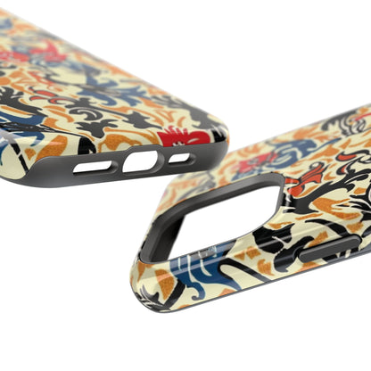Floral Tattoo - Style Magnetic Phone Case — Impact - Resistant - DIGITAL X