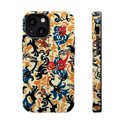 Floral Tattoo - Style Magnetic Phone Case — Impact - Resistant - DIGITAL X