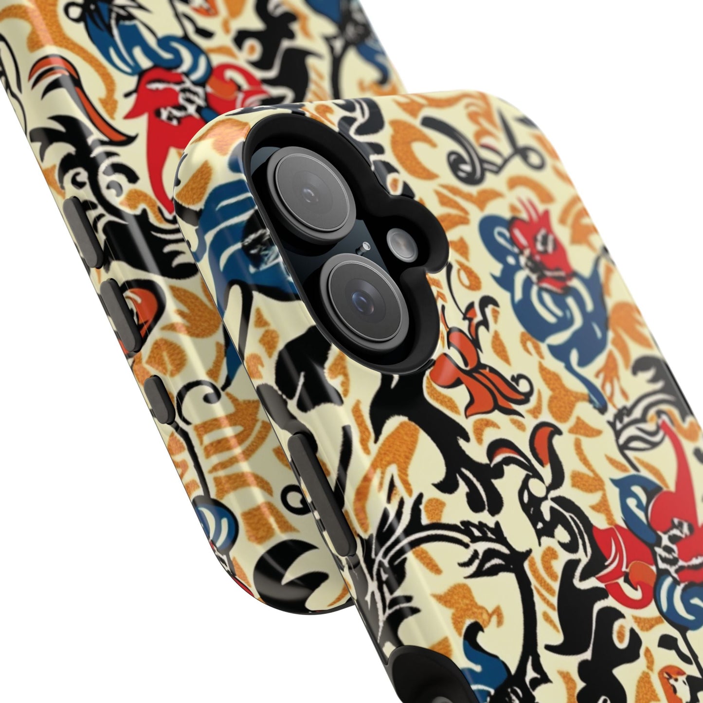 Floral Tattoo - Style Magnetic Phone Case — Impact - Resistant - DIGITAL X